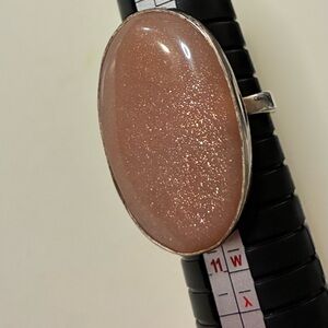 Sunstone sterling silver ring sz. 9-10